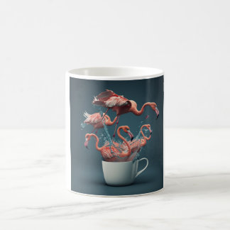 Crazy flamingo mug