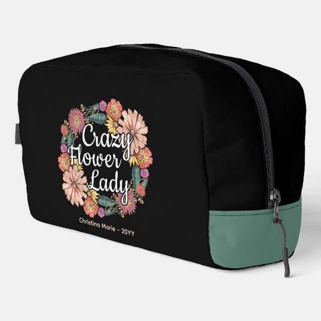 Crazy Flower Lady - Zinnia Gardener Dopp Kit (Right Corner)