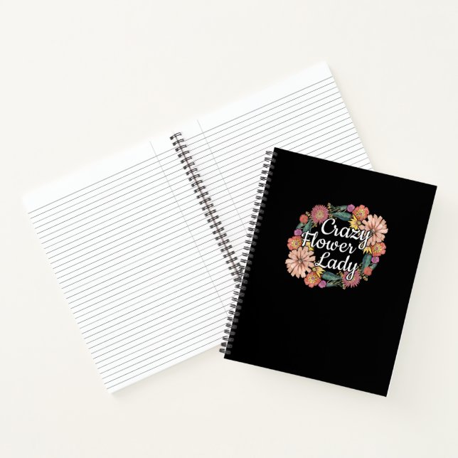 Crazy Flower Lady - Zinnia Gardener Notebook (Inside)
