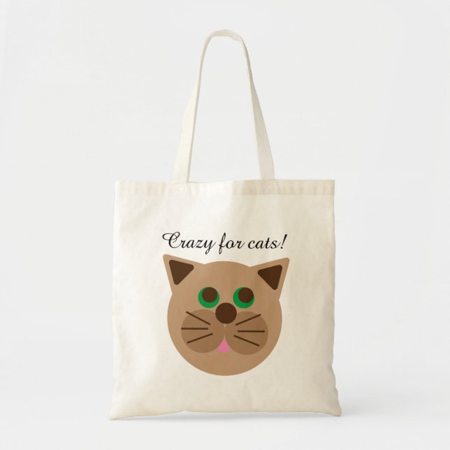 Crazy For Cats Tote Bag (Front)