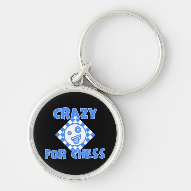 Crazy for chess key ring (Front)
