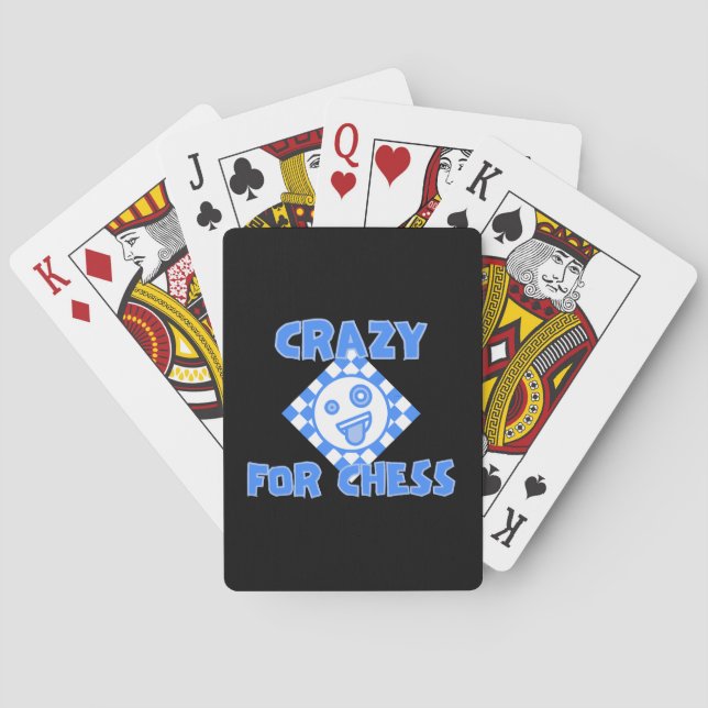 Crazy for chess playing cards (Back)