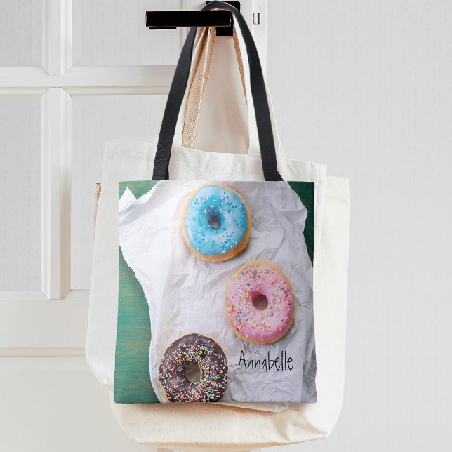 Crazy for Doughnuts | Personalised Tote Bag (Crazy for Donuts | Personalized Tote Bag)