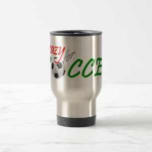 Crazy for Soccer Travel Mug