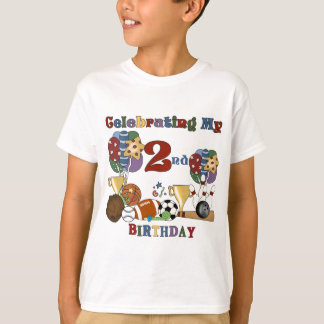 Crazy For Sports 2nd Birthday T-shirts and Gifts