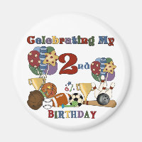 Crazy For Sports 2nd Birthday T-shirts and Gifts