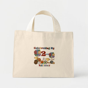 Crazy For Sports 2nd Birthday T-shirts and Gifts Mini Tote Bag