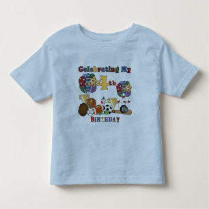 Crazy For Sports 4th Birthday T-shirts and Gifts