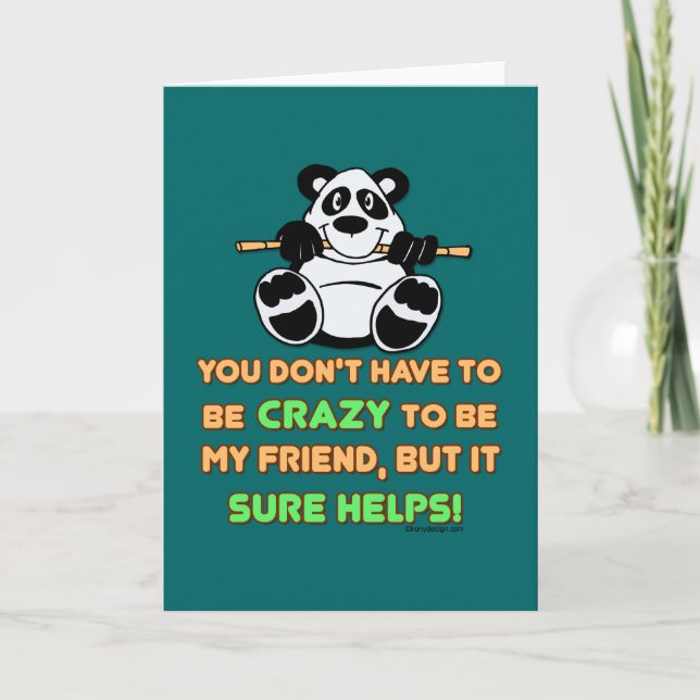 Crazy Friends Card (Front)