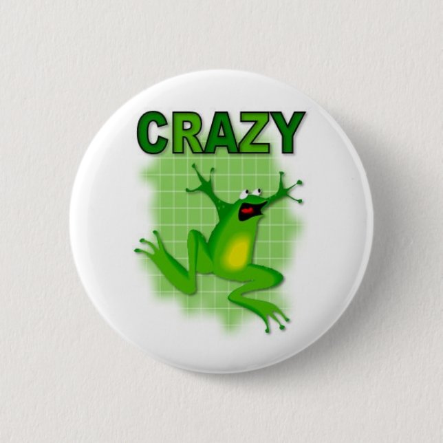 CRAZY FROG 6 CM ROUND BADGE (Front)
