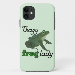 Crazy Frog Lady Frog lover gifts Case-Mate iPhone Case