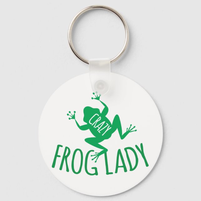 Crazy Frog Lady Key Ring (Front)