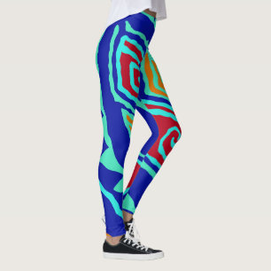 "Crazy Fun Aerobic Class Leggings" Leggings