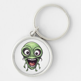 Crazy funny alien key ring
