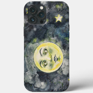 Crazy Funny Moon Silly Eyes Weird iPhone 13 Pro Max Case