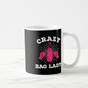 Crazy G Lady Kickboxer Funny Kickboxing Shirt Coffee Mug