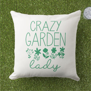 Crazy Garden Lady Cushion
