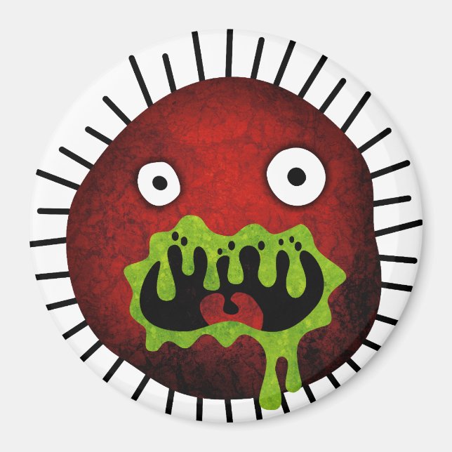 Crazy Germ Monster Magnet (Front)