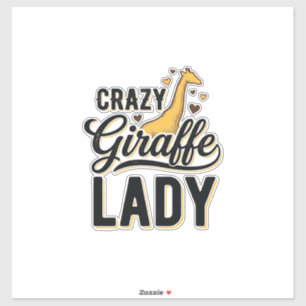 Crazy Giraffe Lady Vintage Engraving Shirt Design 
