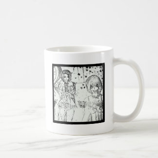crazy girl and insane lovely girl coffee mug