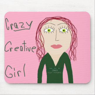 Crazy Girl Mousepad