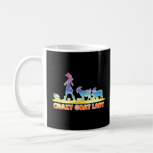 Crazy Goat Lady  Fun Goat Owner  Coffee Mug