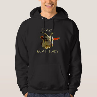 Crazy Goat Lady Funny Hoodie