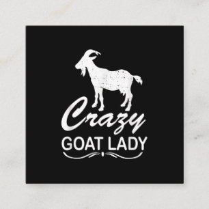 Crazy Goat Lady Shirt Goat, Goat Farmer Gift Square Business Card