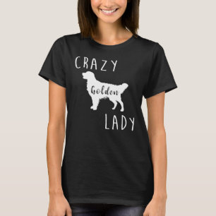 Crazy Golden Lady Golden Retriever Relaxed Fit T-Shirt