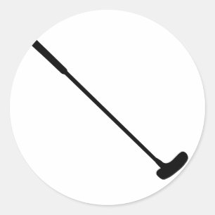 crazy golf clubs classic round sticker