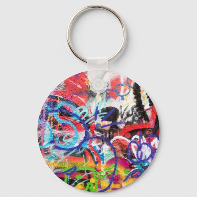Crazy Graffiti Key Ring (Front)