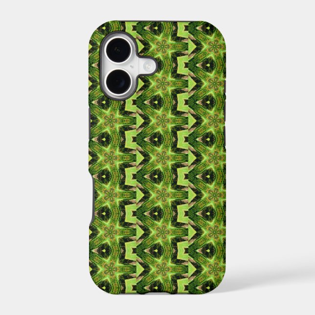 crazy green abstract case (Back)