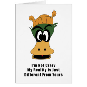 Crazy Green Cartoon Duck Different Reality