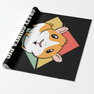 Crazy Guinea Pig Lady Lovers Gifts Wrapping Paper