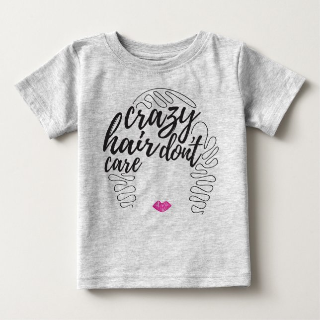 Crazy Hair Baby T-Shirt (Front)