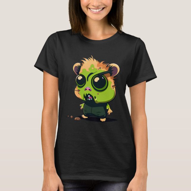 Crazy Hamster Zombie T-Shirt (Front)