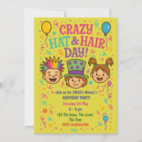 Crazy Hat & Hair Day Kids Birthday Party