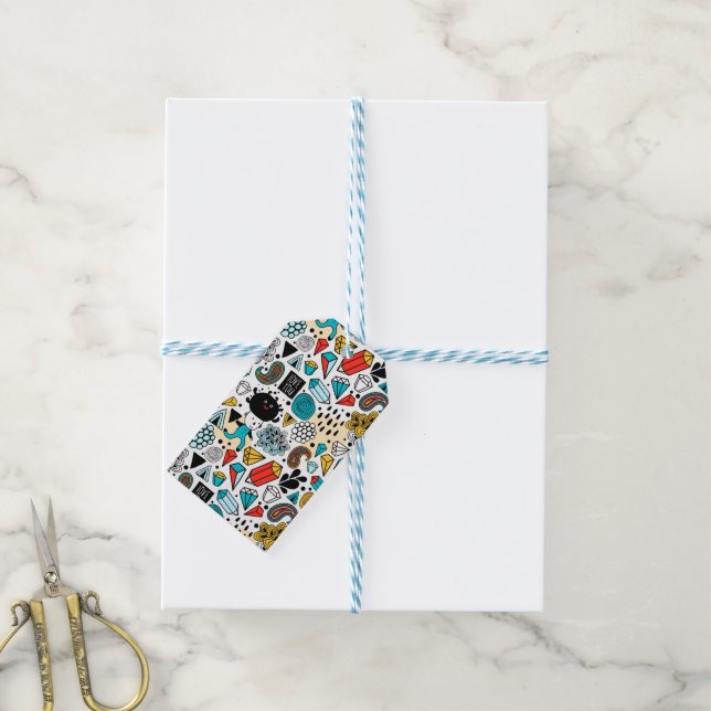 Crazy head gift tags (With Twine)