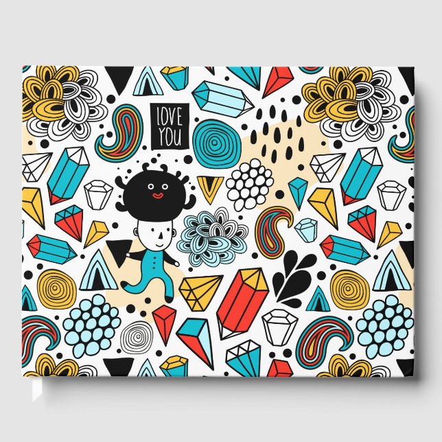 Crazy head guest book (Front)