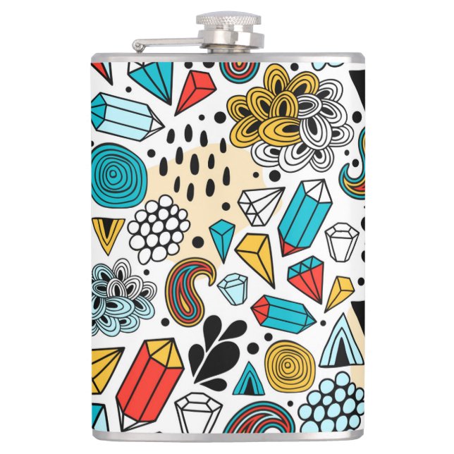 Crazy head hip flask (Front)