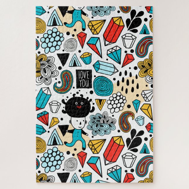 Crazy head jigsaw puzzle (Vertical)