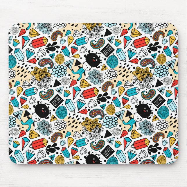 Crazy head mouse pad (Front)