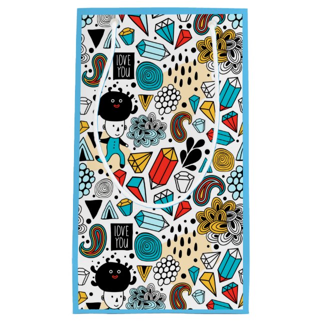 Crazy head small gift bag (Front)