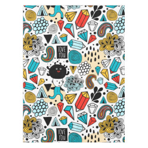 Crazy head tablecloth