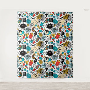 Crazy head tapestry