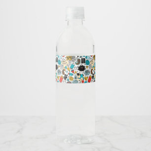 Crazy head water bottle label