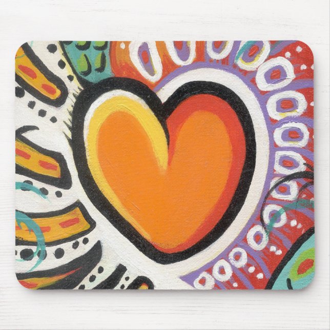 Crazy Heart Mouse Pad (Front)