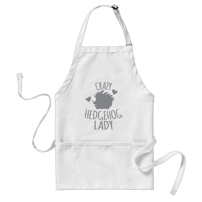 Crazy Hedgehog Lady Standard Apron (Front)