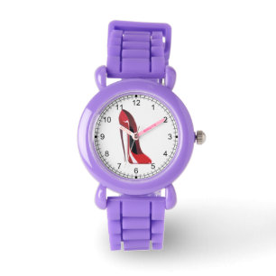 Crazy Heel Red Stiletto Shoe Art Watch