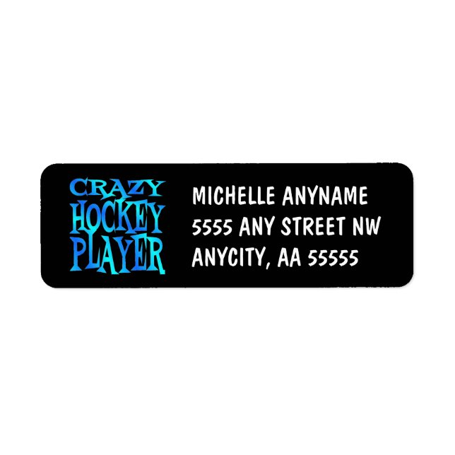 Crazy Hockey Player (Front)